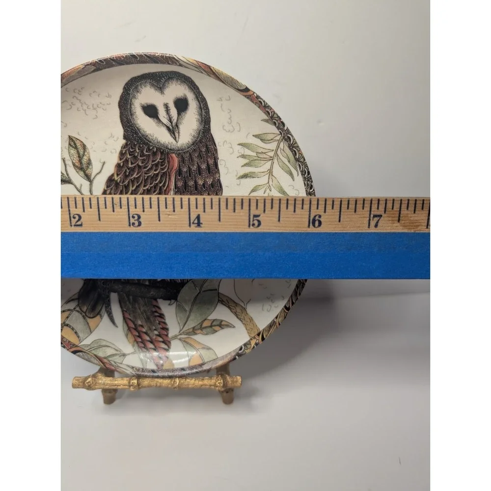 Williams Sonoma Owl Collection Salad Plates Set Of 4 In 4 designs Stoneware 2010